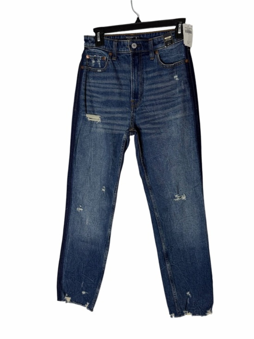 NWT Abercrombie Fitch Simone High Rise Ankle Straight Jeans Size 26